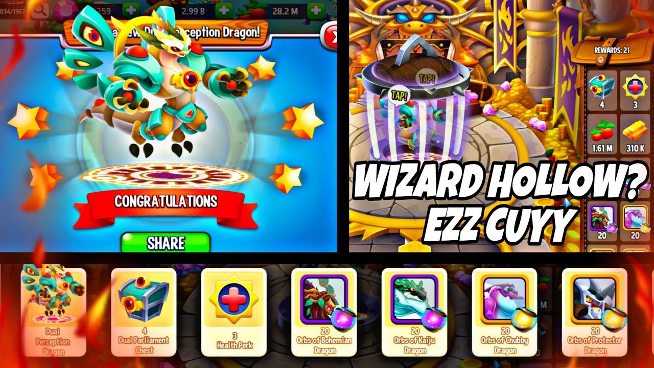 GAME APA INI? KOK MUDAH? WKWK • WIZARD HOLLOW TAMAT!!  • DRAGON CITY INDONESIA