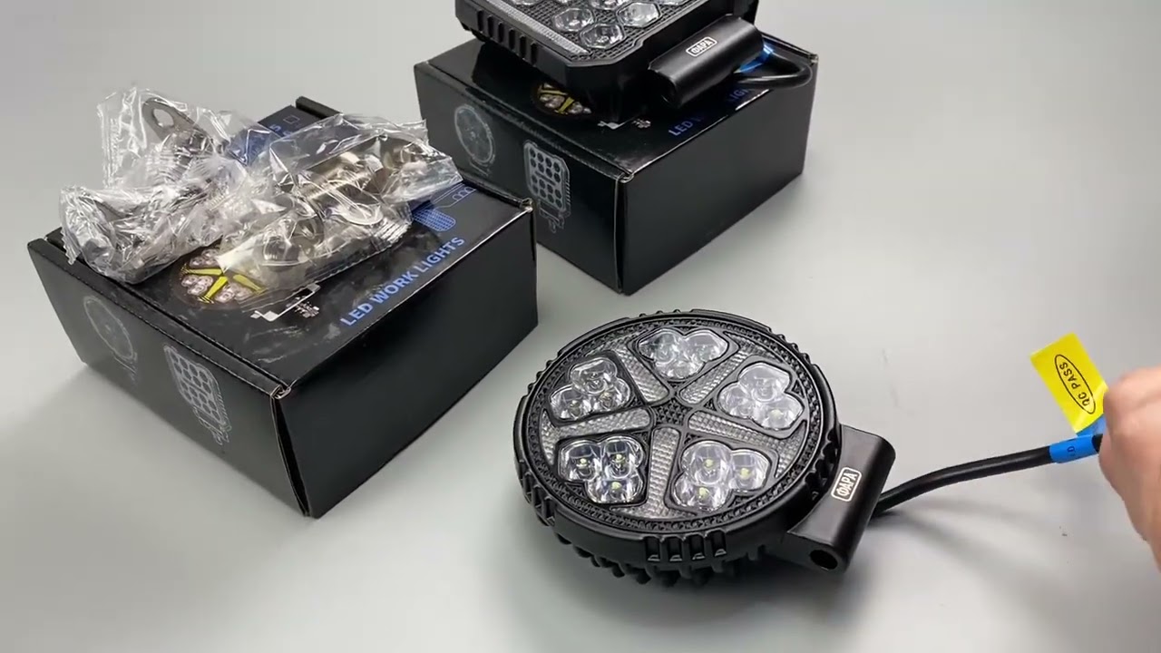 ФАРА LED КРУГЛА 15LED CHIP 9-30V АЛЮМІНІЄВИЙ КОРПУС, КРІПЛЕННЯ, ПОВІТРЯНИЙ КЛАПАН АТР2542