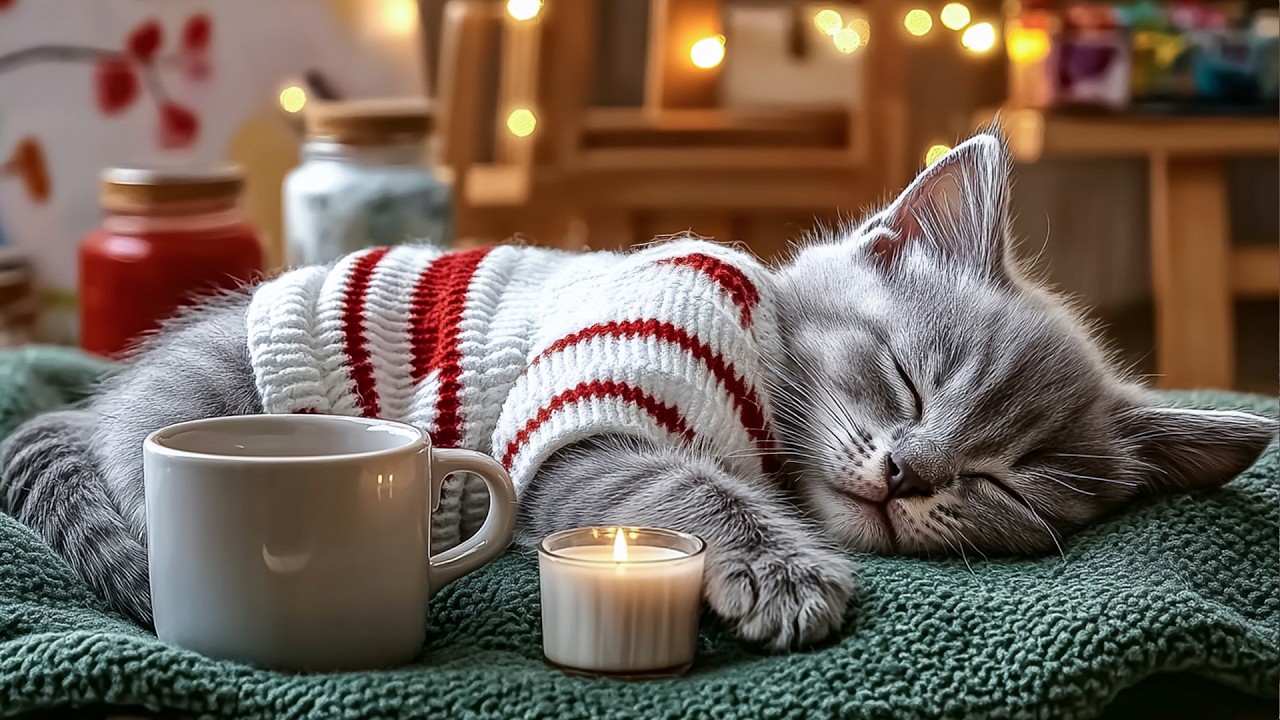 12 Hours of Cat Music 🐾 Calming Music for Cats 🐱 Cozy Cat Sleep Music for Relaxing 💕 Cat Healing