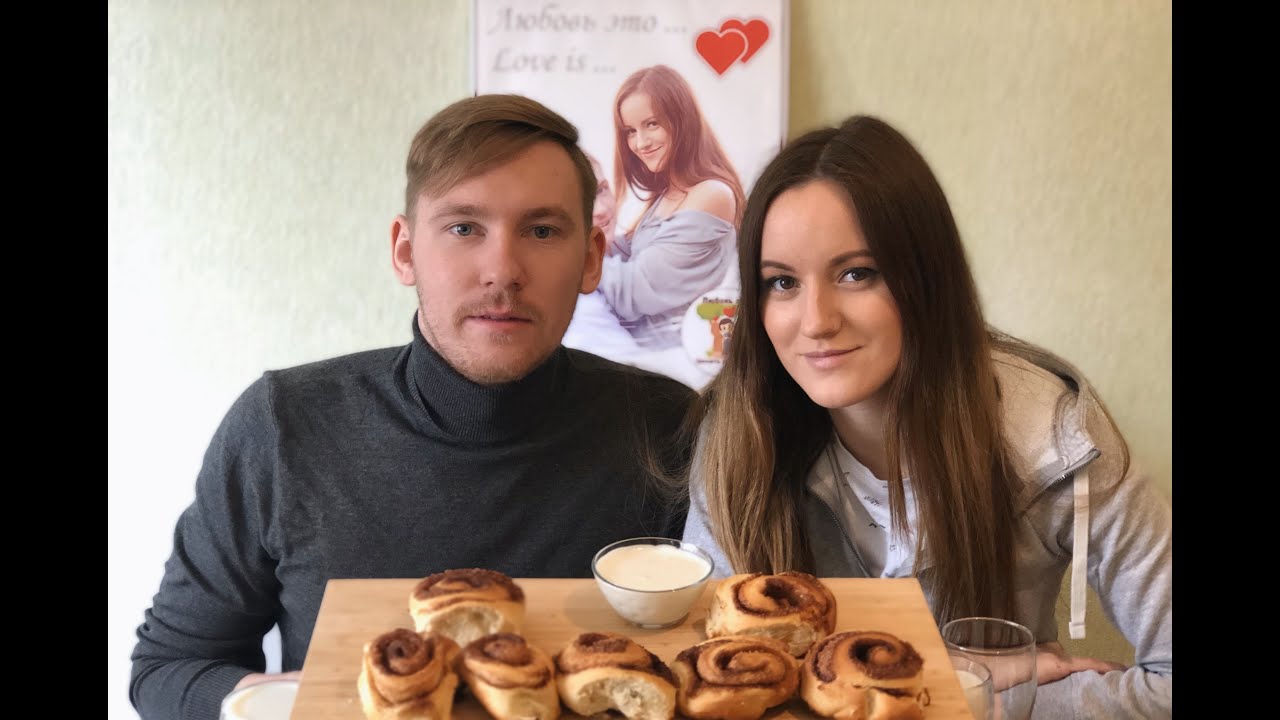 МУКБАНГ ДОМАШНИЕ БУЛОЧКИ СИННАБОН | MUKANG CINNABON