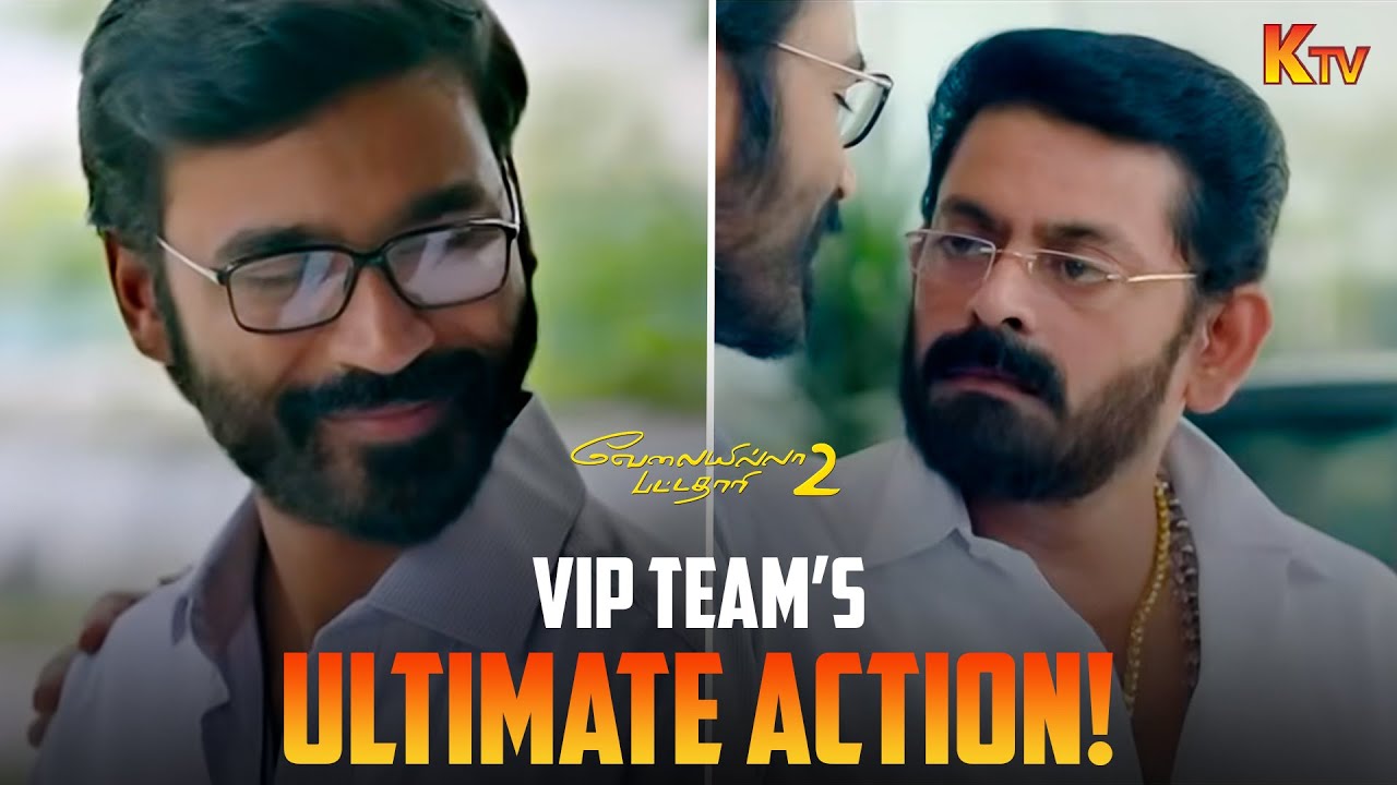 காரியவாதின்-னு நினைசீங்களா சார்🤨| Velaiilla Pattadhari 2 Movie Scene | Dhanush | Kajol | K TV