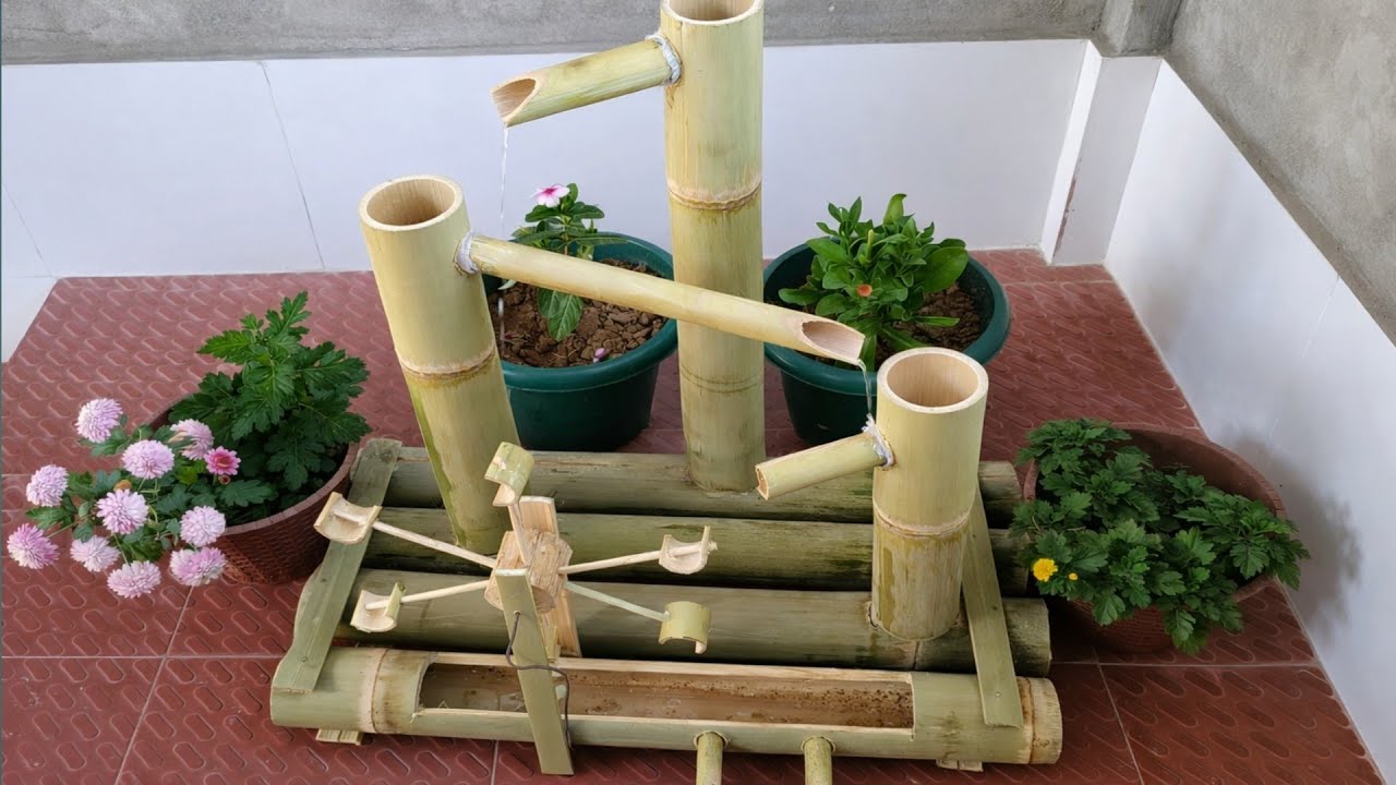 Bamboo Waterfall Fountain.