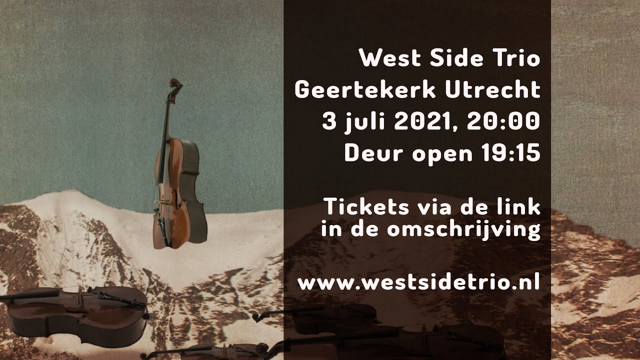 3. juli: West Side Trio in  Geertekerk