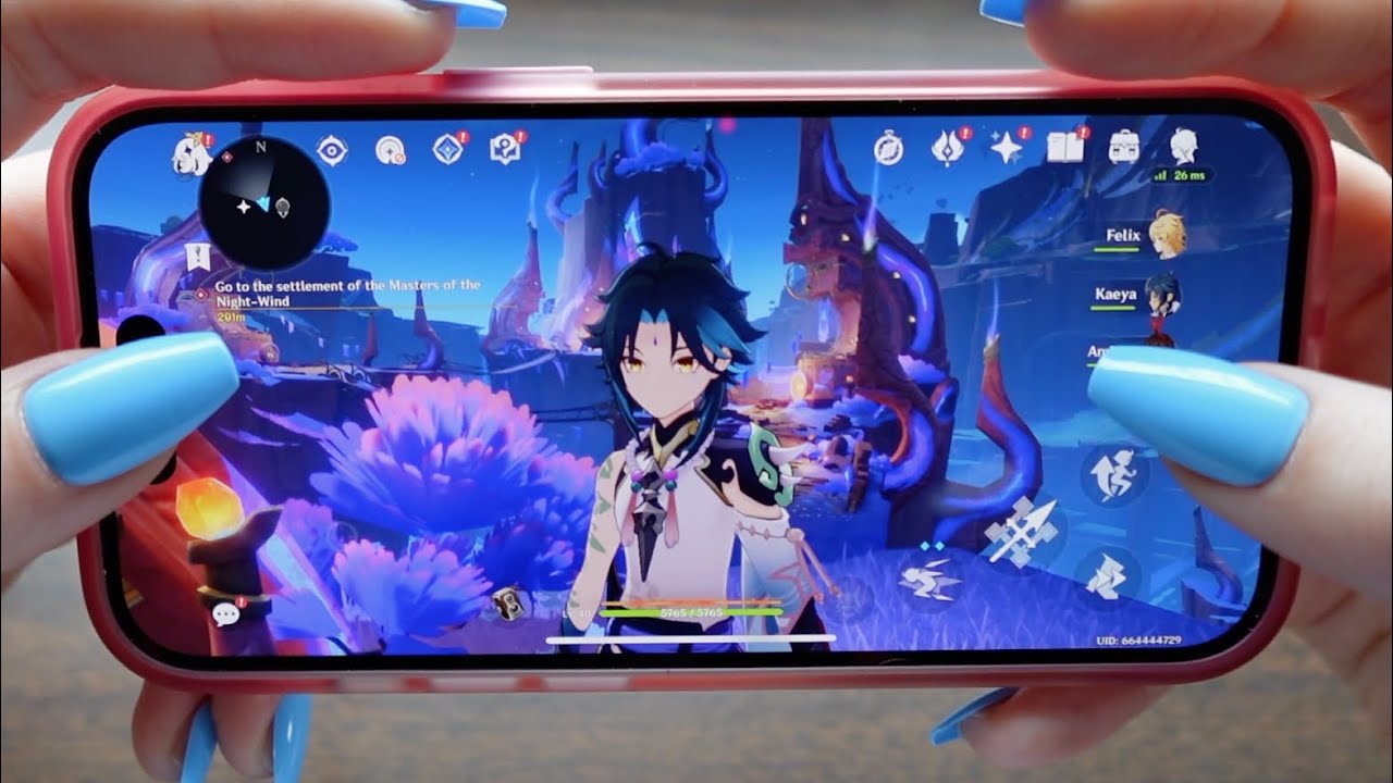 ASMR Playing Genshin Impact + gum chewing