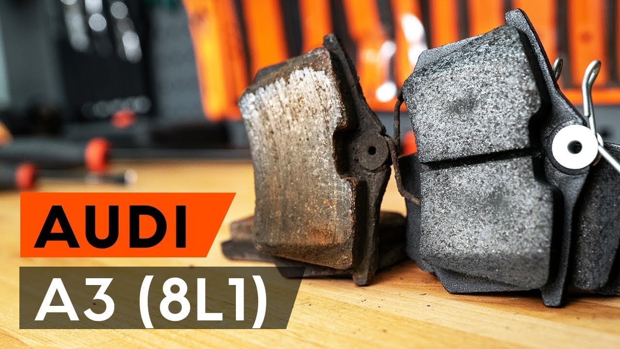 Hvordan bytte bak bremseklosser der på AUDI A3 1 (8L1) [BRUKSANVISNING AUTODOC]