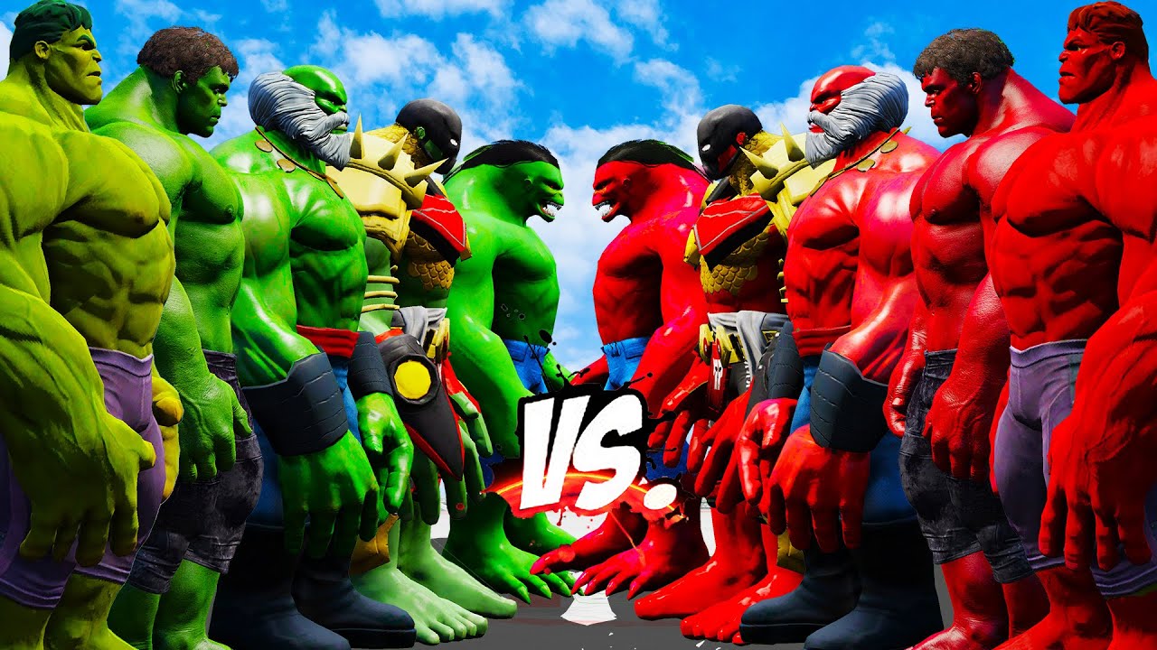 RED Hulk vs. GREEN Hulk: Clash of Titans!