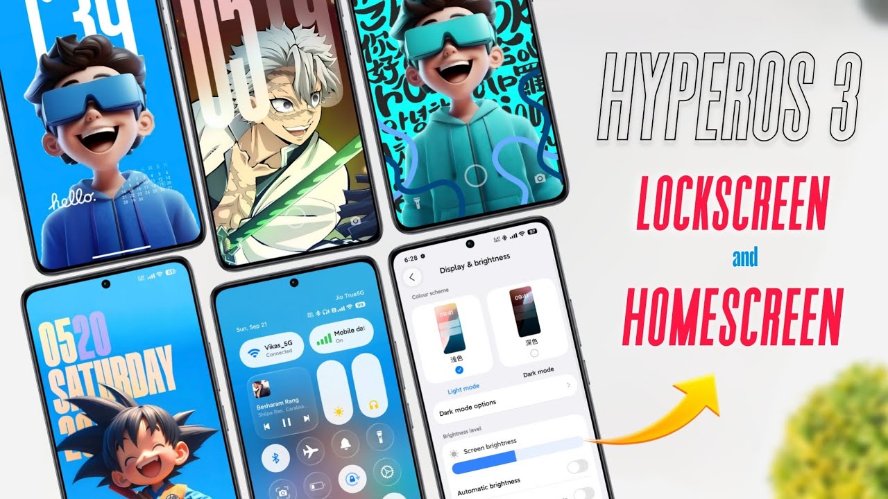 Hyperos 3 Customisation Features + Lockscreen & HomeScreen New Looks ( Install Now ) 