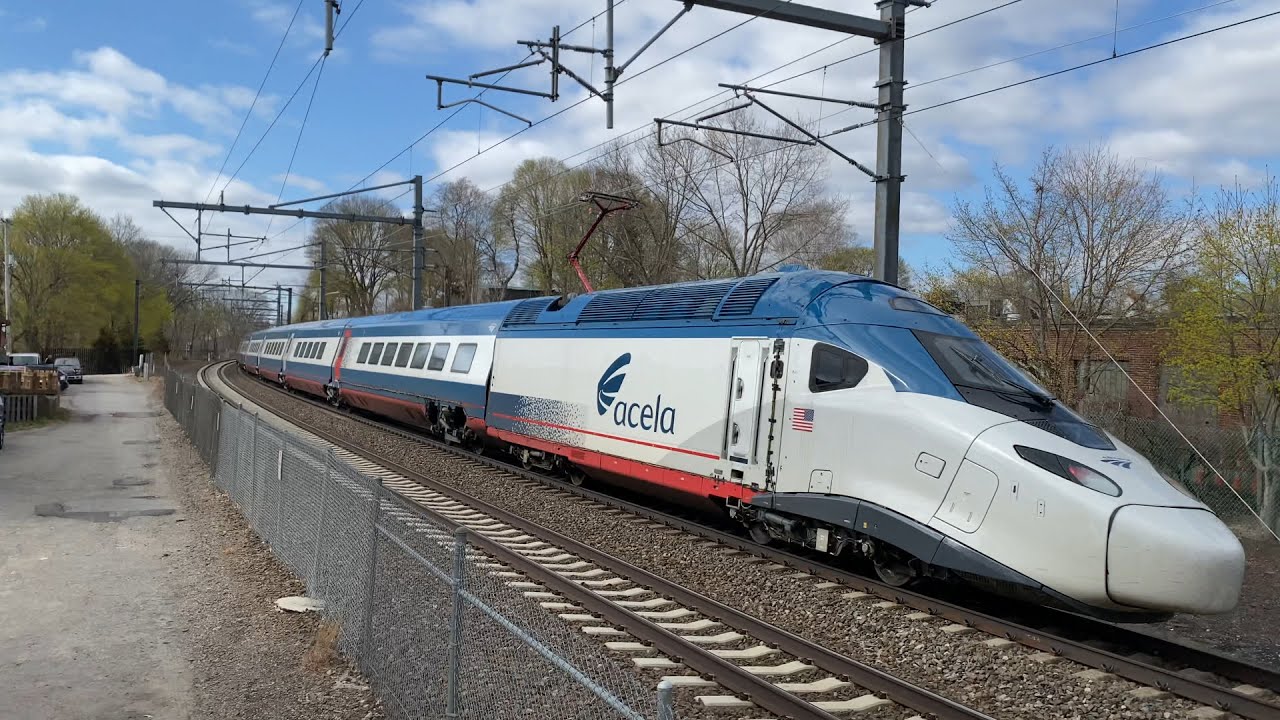 Amtrak Northeast Corridor Action in Rhode Island w/ NextGen Acela [Avelia Liberty] (April 2021)