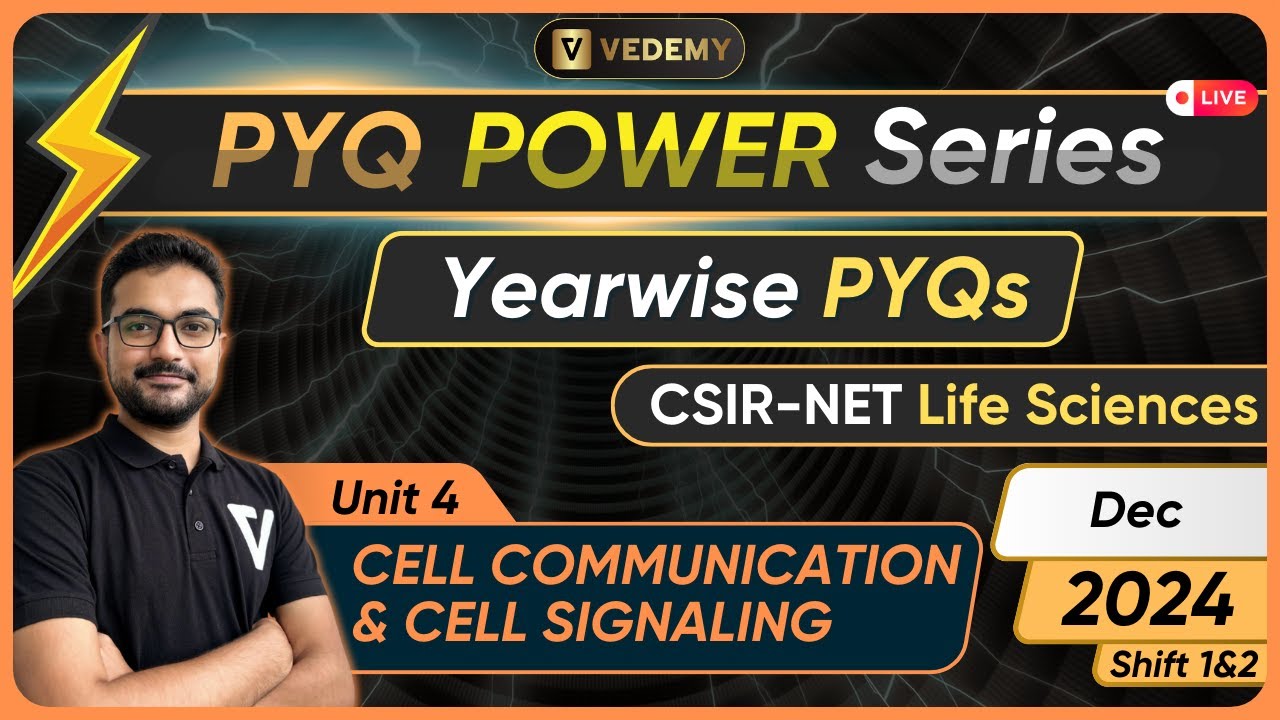 PYQ Power Series | Cell Signalling & Cell Communication | Dec 2024 | Shift 1&2 | Sounak Sinhababu |