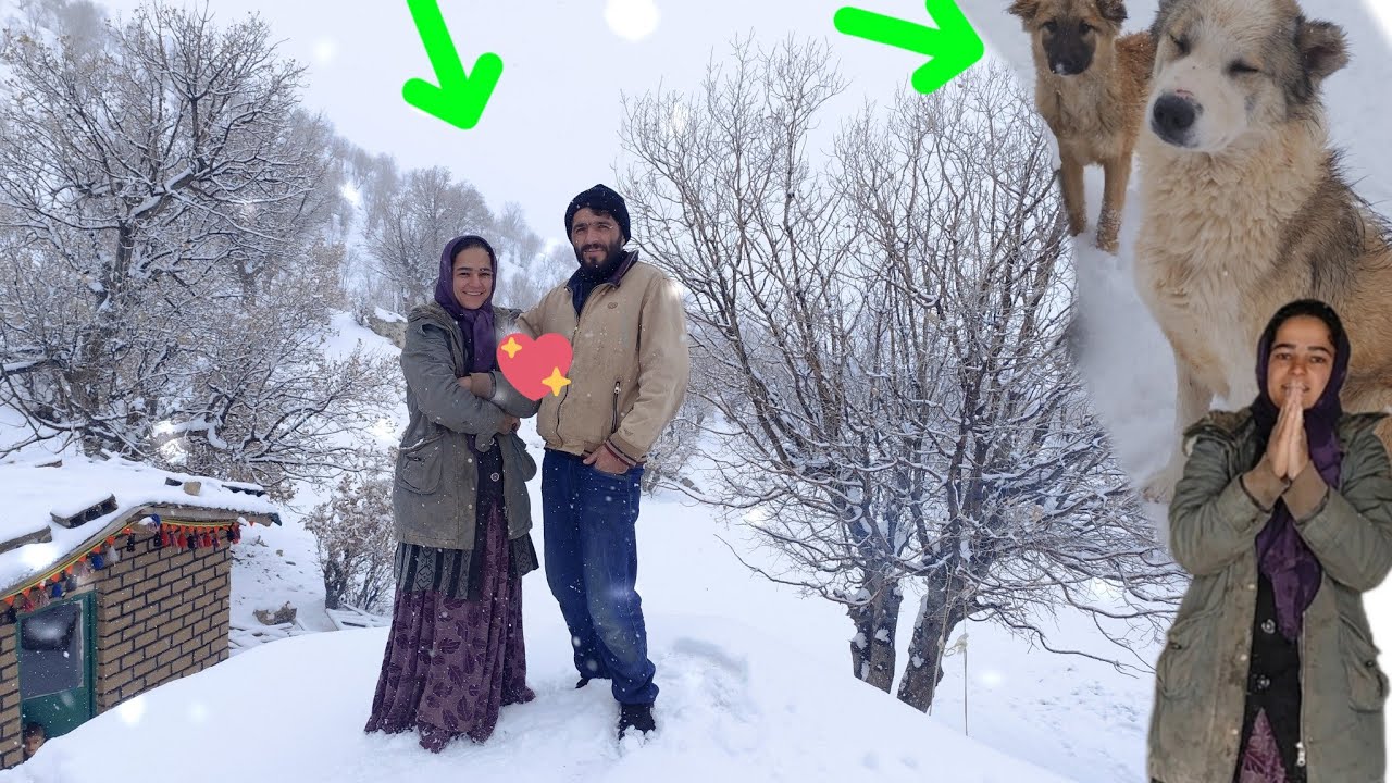 Dance of Love in the Snowy Cold: Hajar and Taher&hearts;️&hearts;️&hearts;️❄️❄️❄️