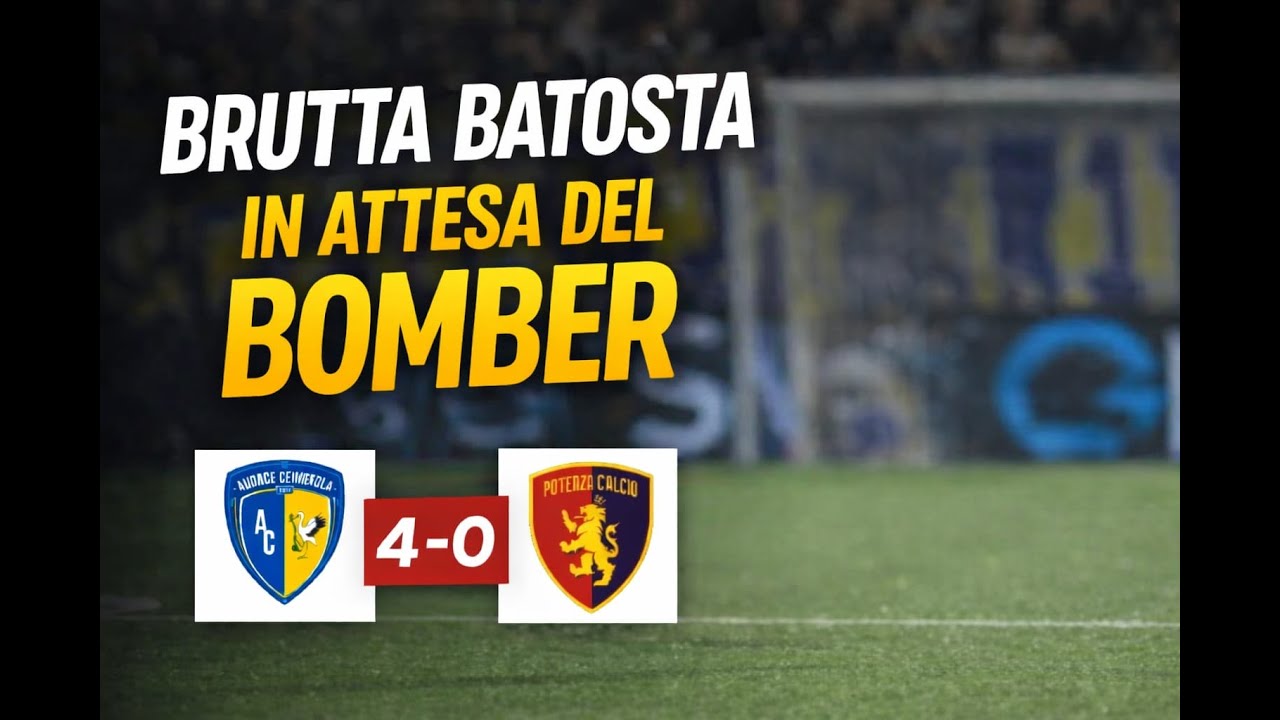 POTENZA, BRUTTA BATOSTA IN ATTESA DEL BOMBER
