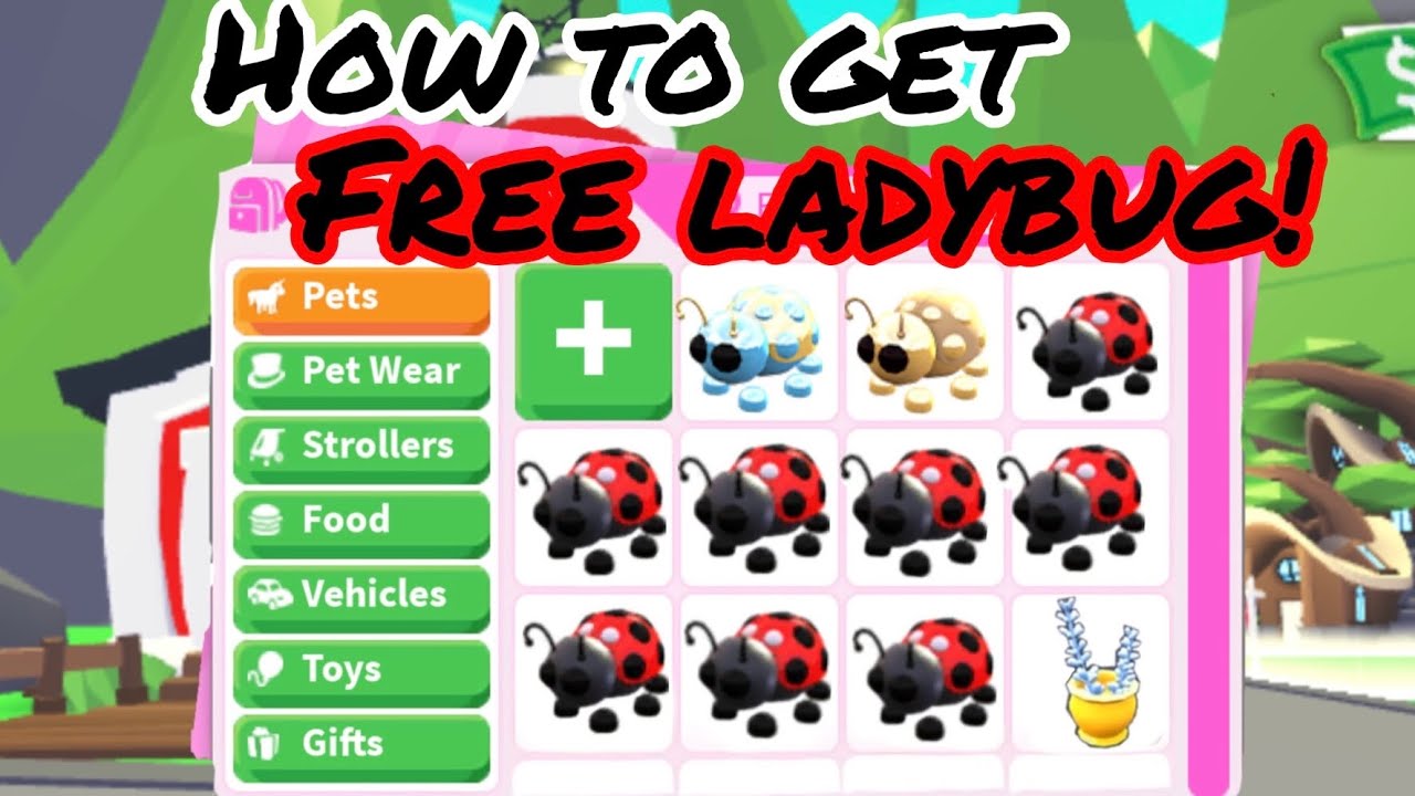 HOW TO Get FREE Ladybug Pet In adopt me Roblox!
