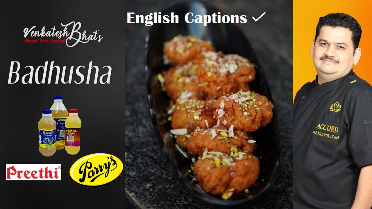 Venkatesh Bhat makes Badusha | Recipe in Tamil | badhusha | festival specials | balushahi