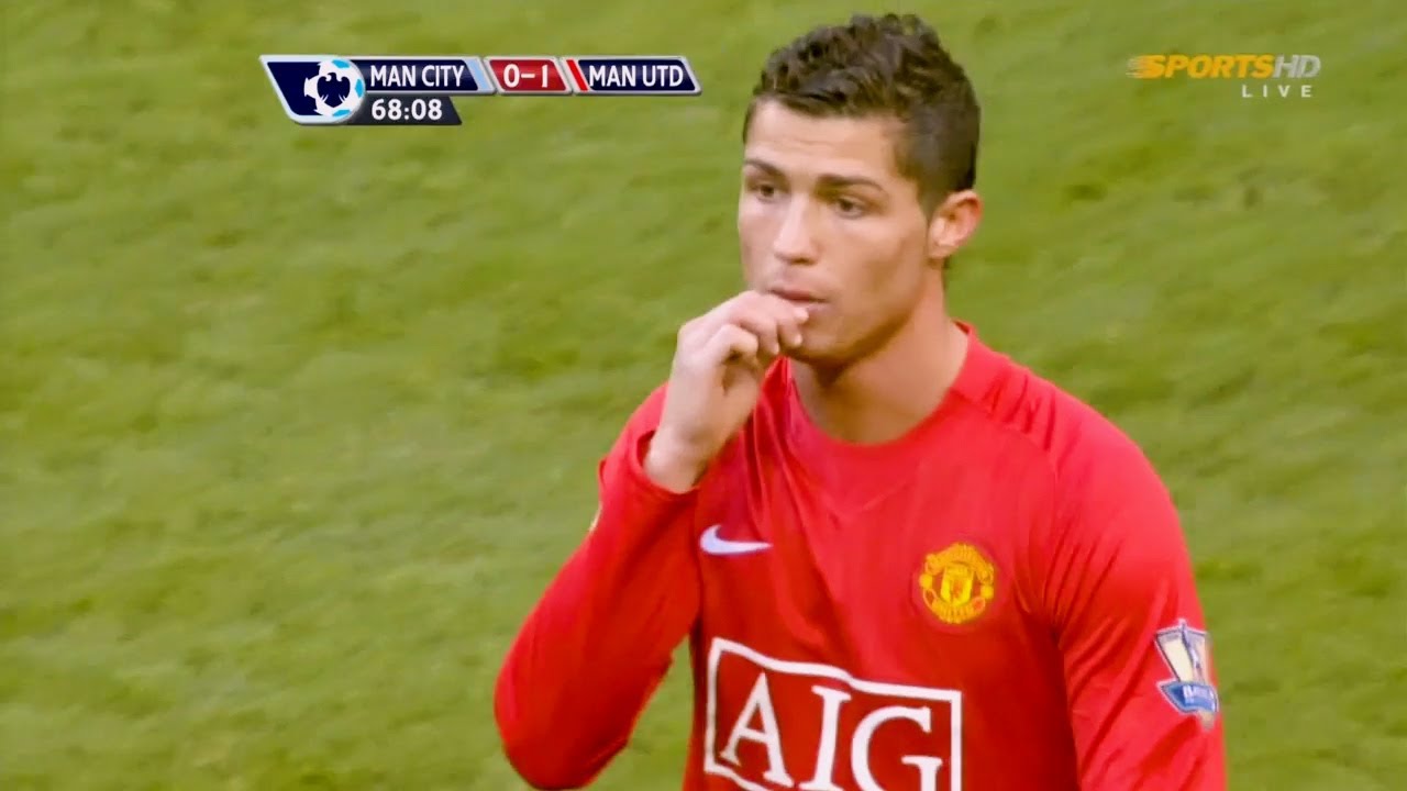 Ronaldo got a Red Card in this game vs Man City 08/09 HD 1080!