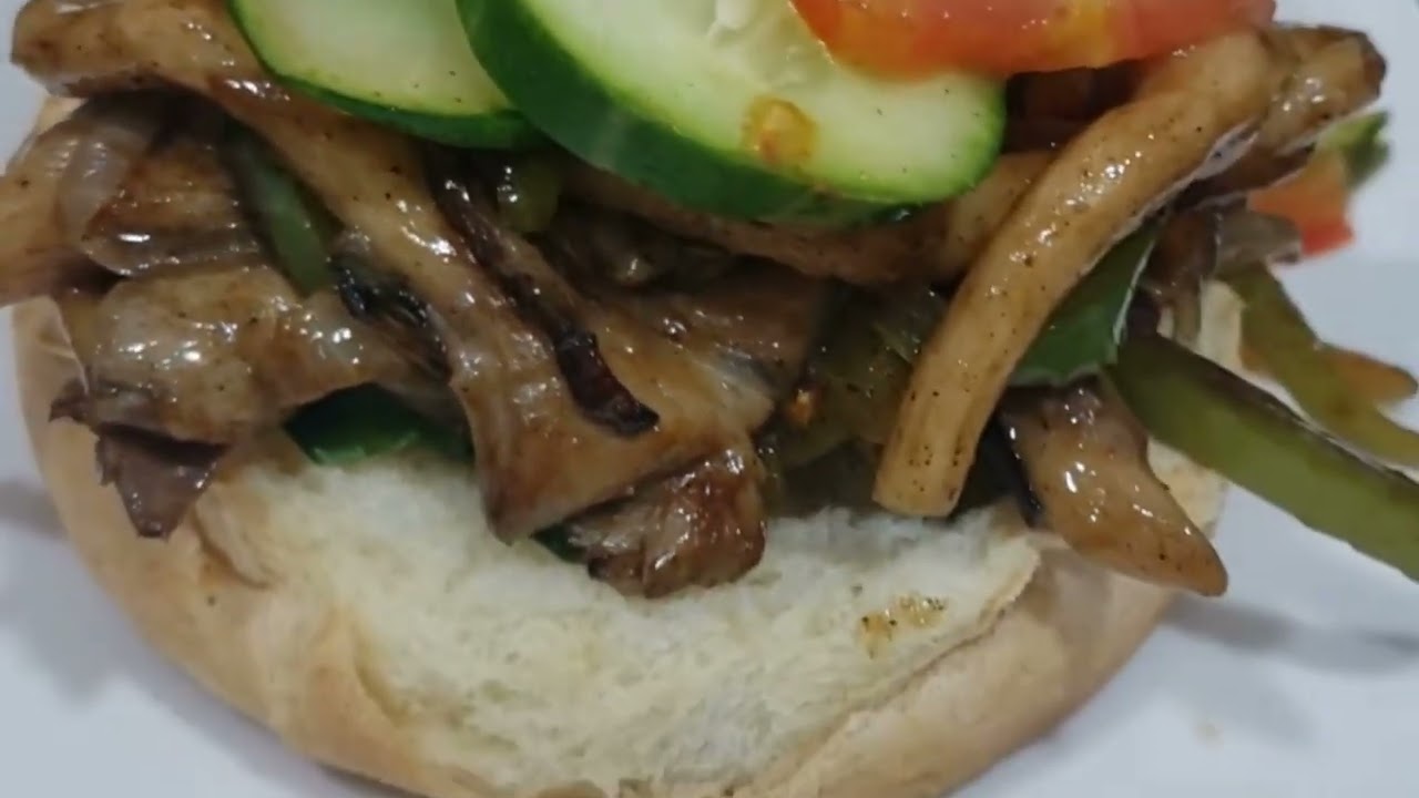 Pulled Mushroom BBQ Sandwich | Silent Recipe