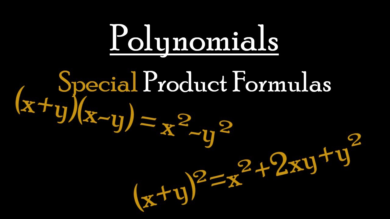 College Algebra 1.3.3 - Special Product Formulas
