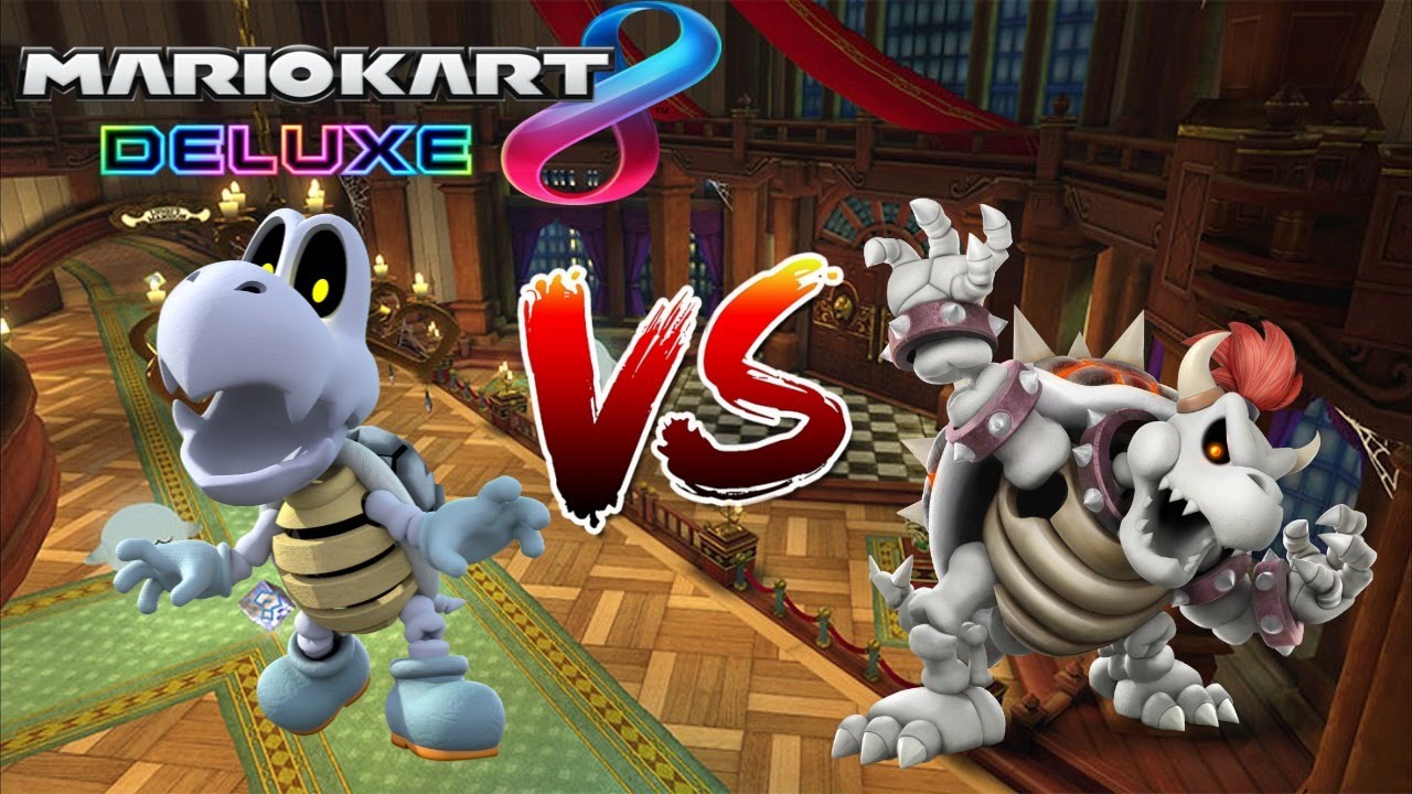 Mario kart 8 Deluxe - Shine Thief (Dry Bones Vs Dry Bowser)