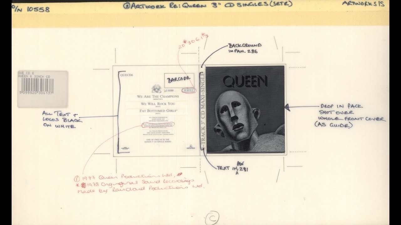 Rare unique Queen artwork at eil.com, Rare Vinyl Records, 7