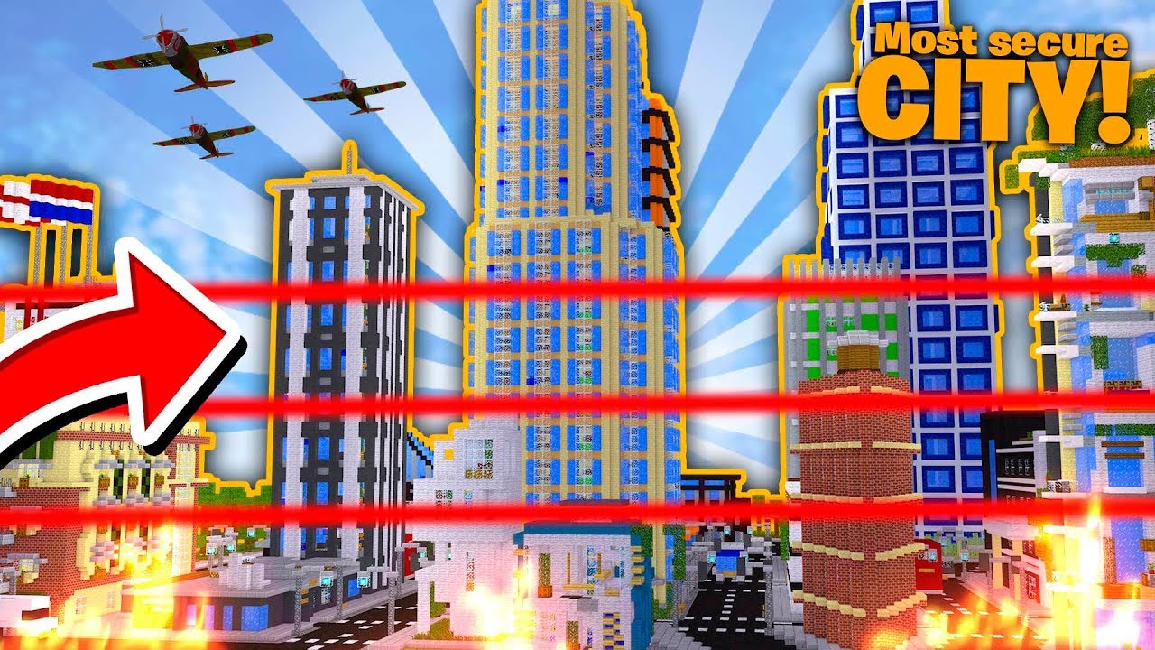 MOST SECURE CITY CHALLENGE VS ROPO - Minecraft Most Secure