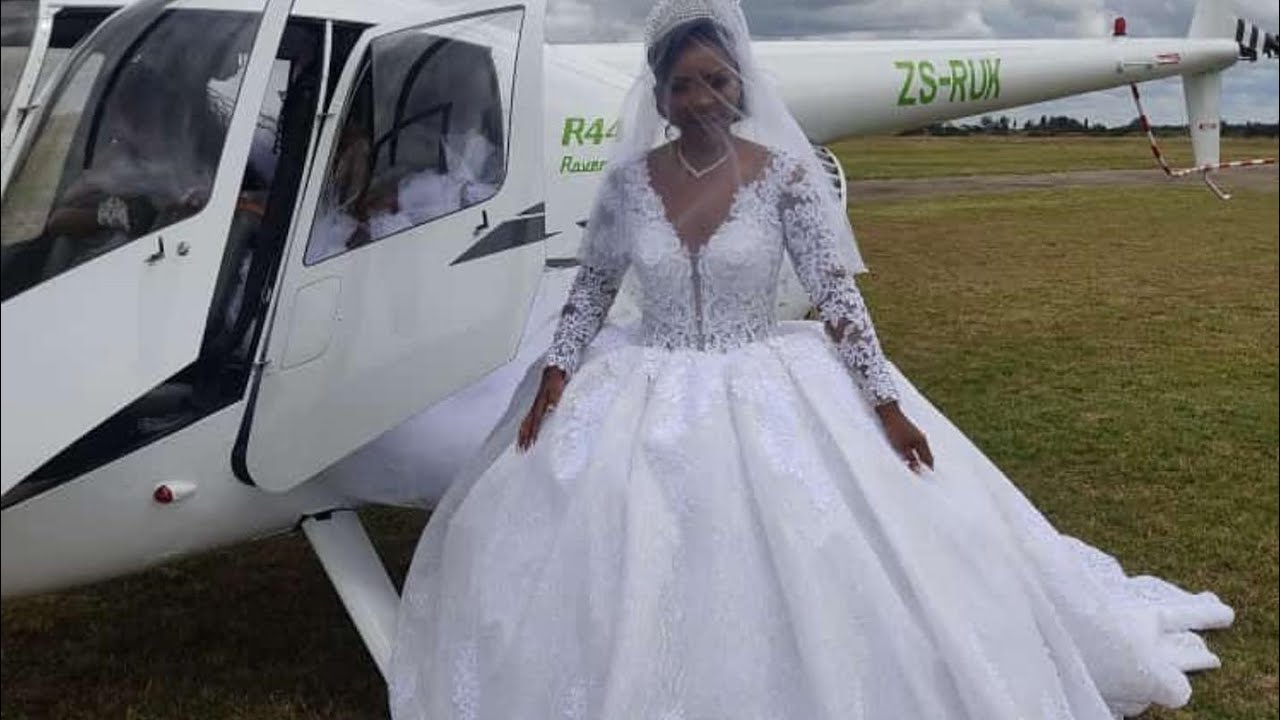 Mai Titi wedding venue + helicopter arrival