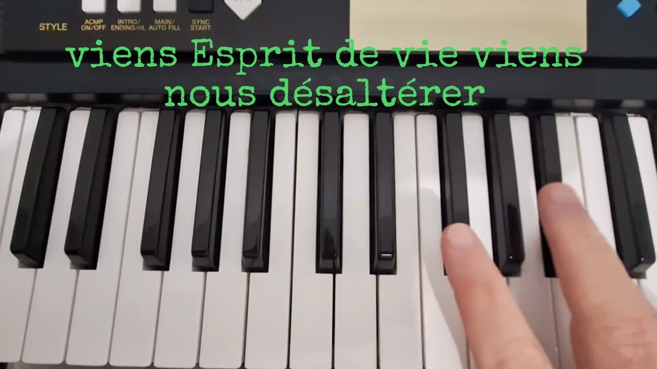 Viens Esprit de vie viens nous désaltérer ( prière universelle)