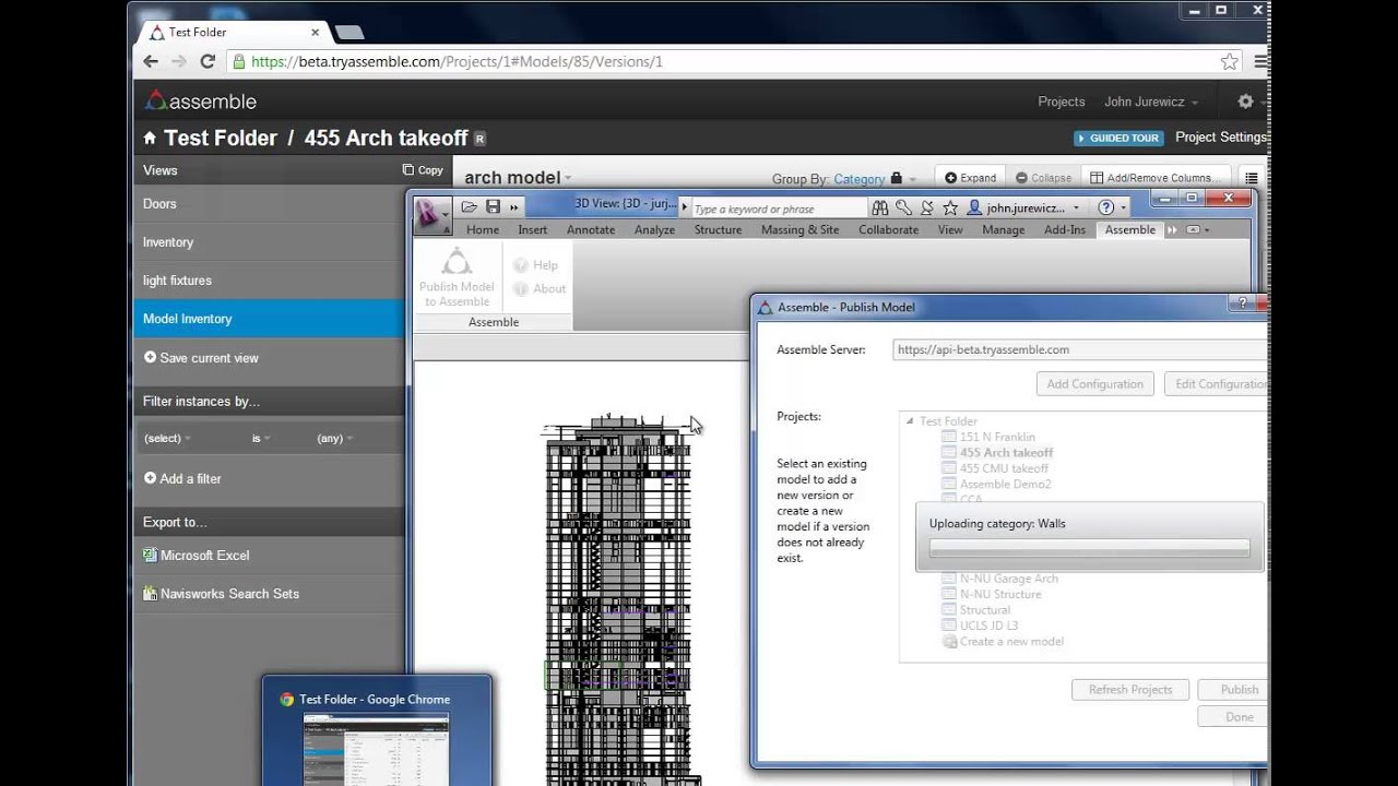 Extracting Data from large models quickly using Assemble Systems