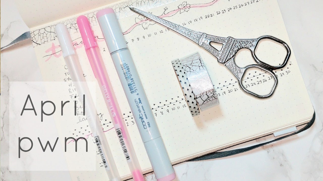 Michael's Plan With Me | Sakura April Theme | Bullet Journal | 2017
