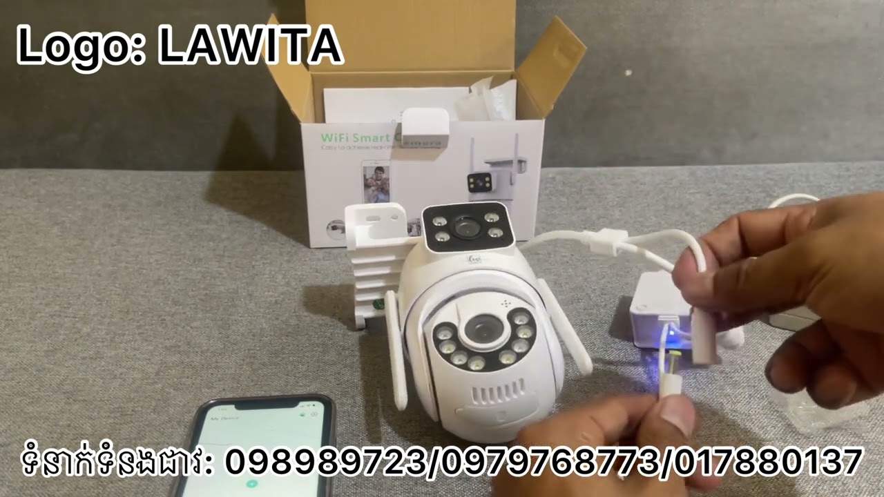 របៀបតំឡើងការមេរ៉ា WiFi ដែលមានមុខពីរ ប្រើកម្មវិធី icsee ចូលទូរស័ព្ទដៃ