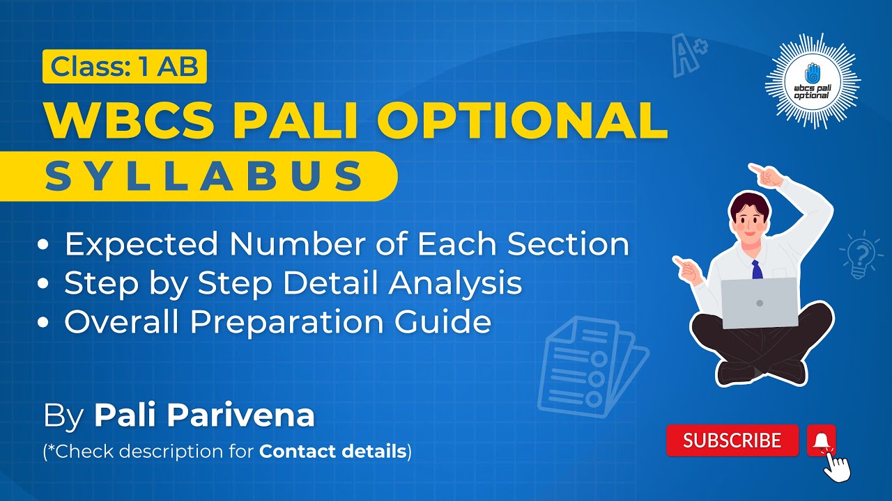 P1ab WBCS Pali Optional Classes | 2024 | Introduction