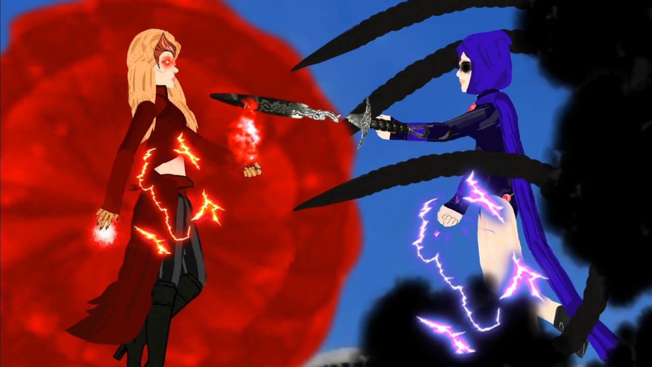 Wanda (Marvel) vs Raven (DC) Animation fan dc2