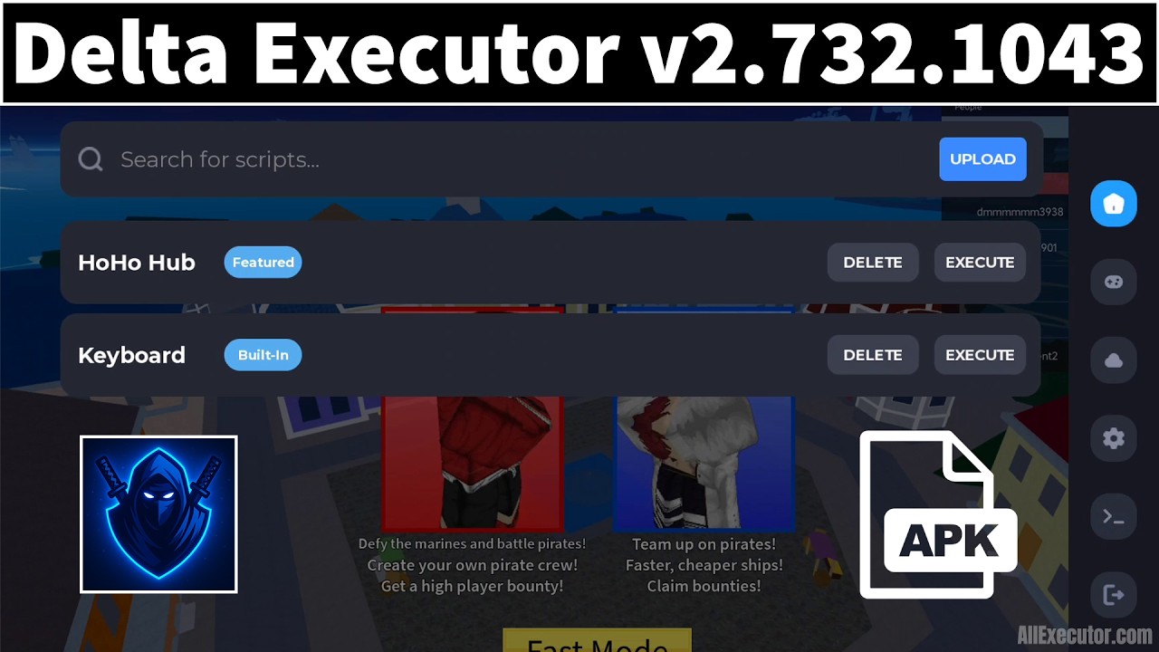 (Новое обновление) Delta Executor v732.1043 Android [Последняя версия] | Delta X 2.0 | Roblox Exe...