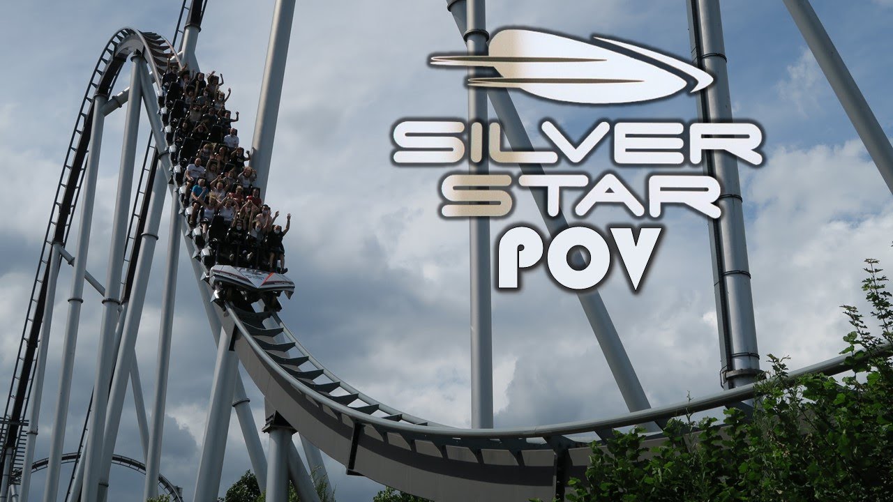Silver Star POVs (Front & Back Row, 2021), Europa Park B&M Hyper Coaster | Non-Copyright