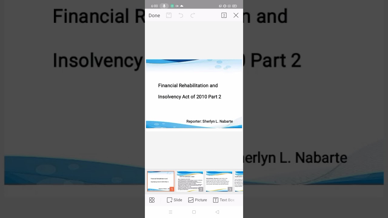 Financial Rehabilitation and Insolvency Act of 2010 Part 2