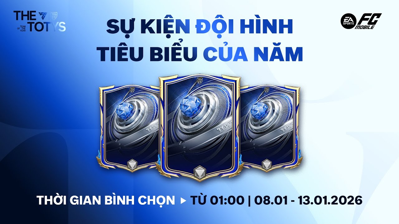 THE TOTYS | C&Ocirc;NG BỐ THỜI GIAN MỞ CỔNG B&Igrave;NH CHỌN SỰ KIỆN ĐỘI H&Igrave;NH TI&Ecirc;U BIỂU CỦA NĂM!