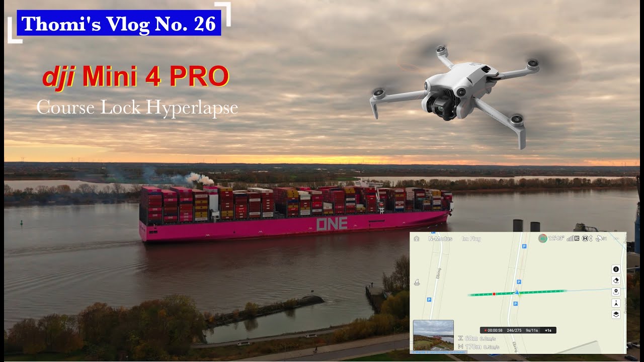 Course Lock Hyperlapse - dji Mini 4 Pro