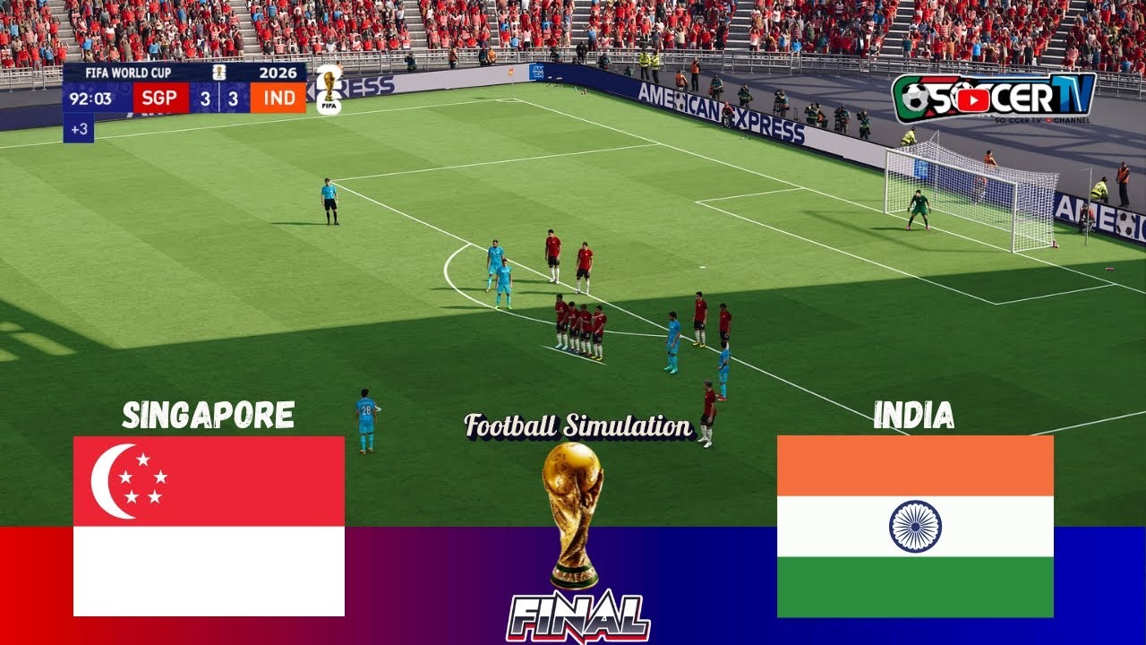 Singapore vs. India - FIFA World Cup 2026 Final featuring Chhetri | PES Gameplay Simulation PC