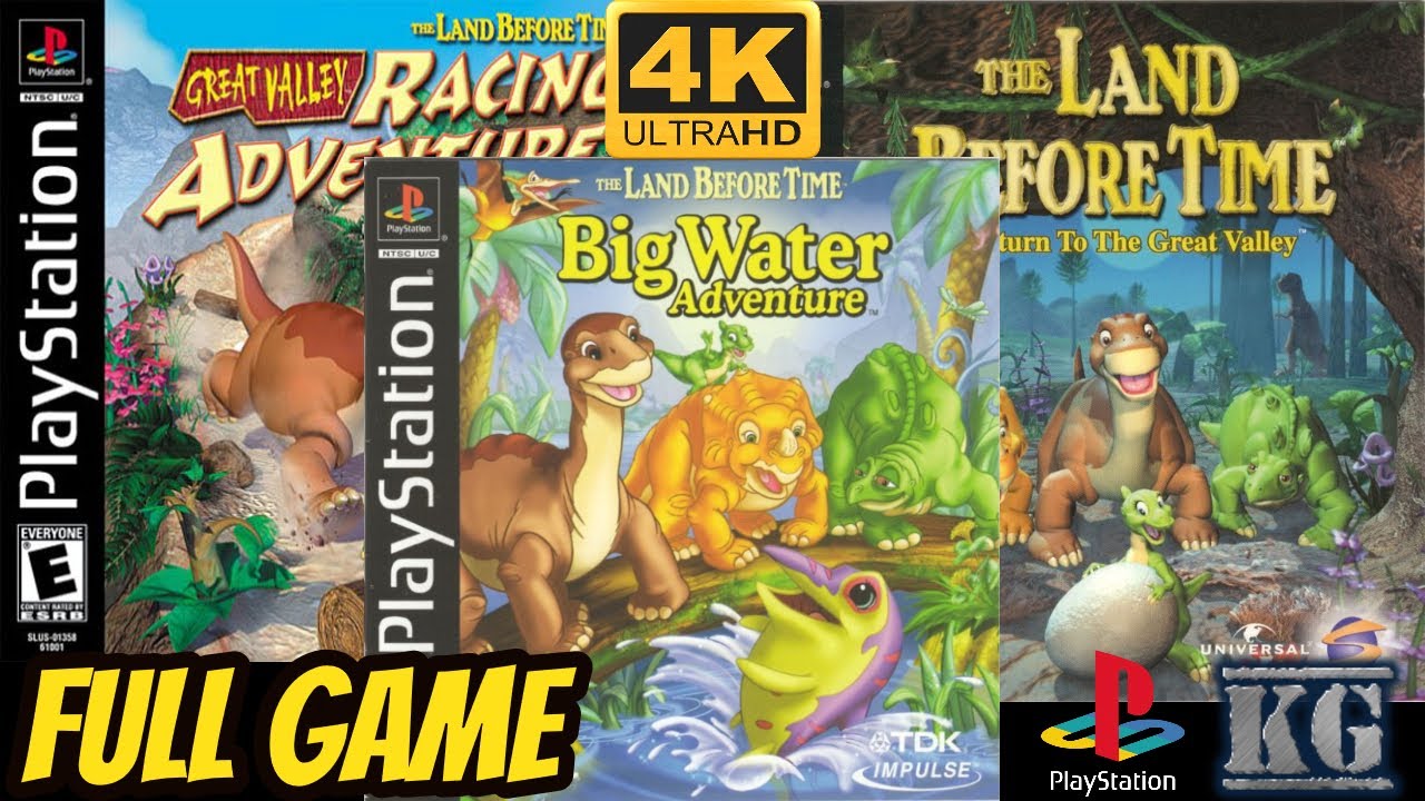 The Land Before Time TRILOGY Collection [PS1] Gameplay Walkthrough FULL GAME [4K60ᶠᵖˢ UHD🔴]
