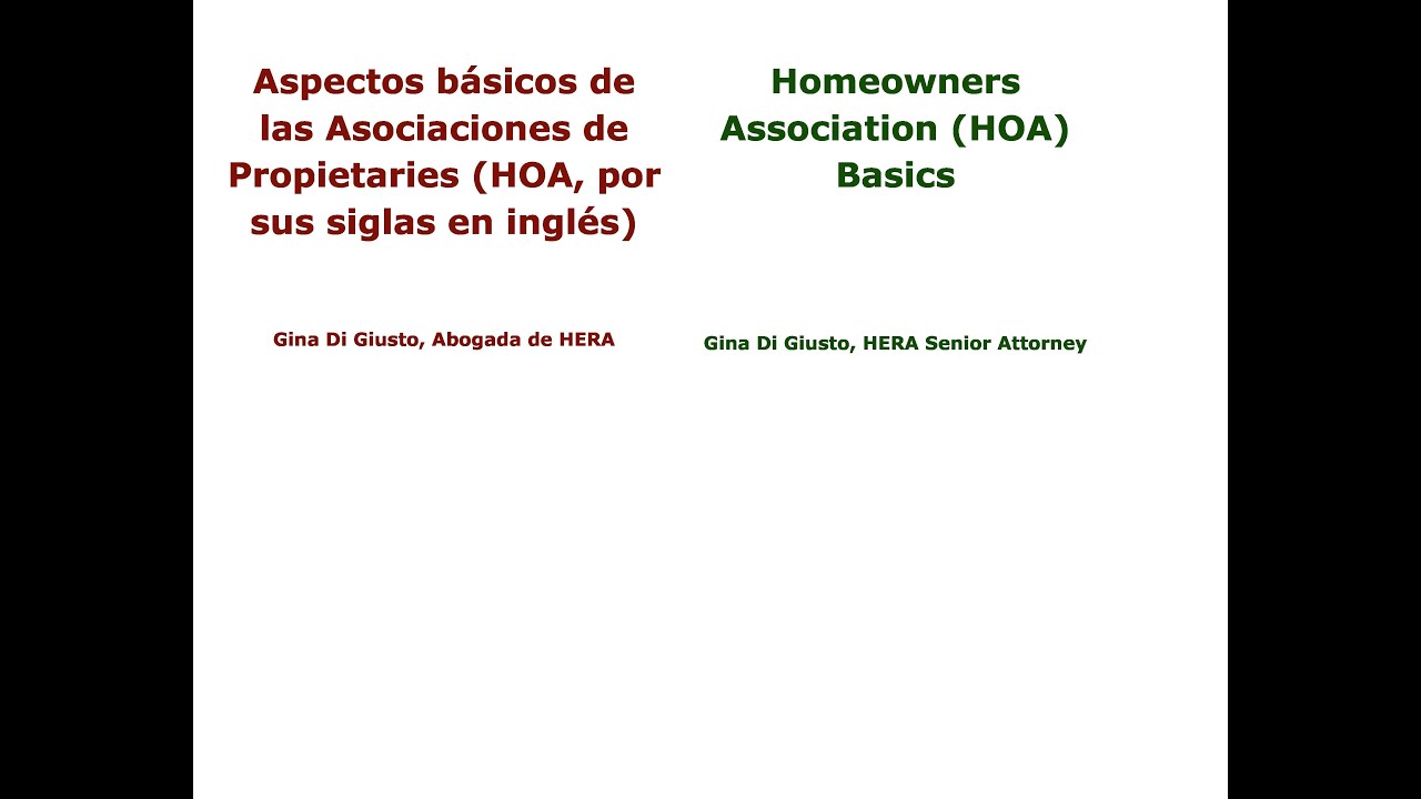 2025 02 13 Homeowner Association HOA Issues for Disaster Survivors