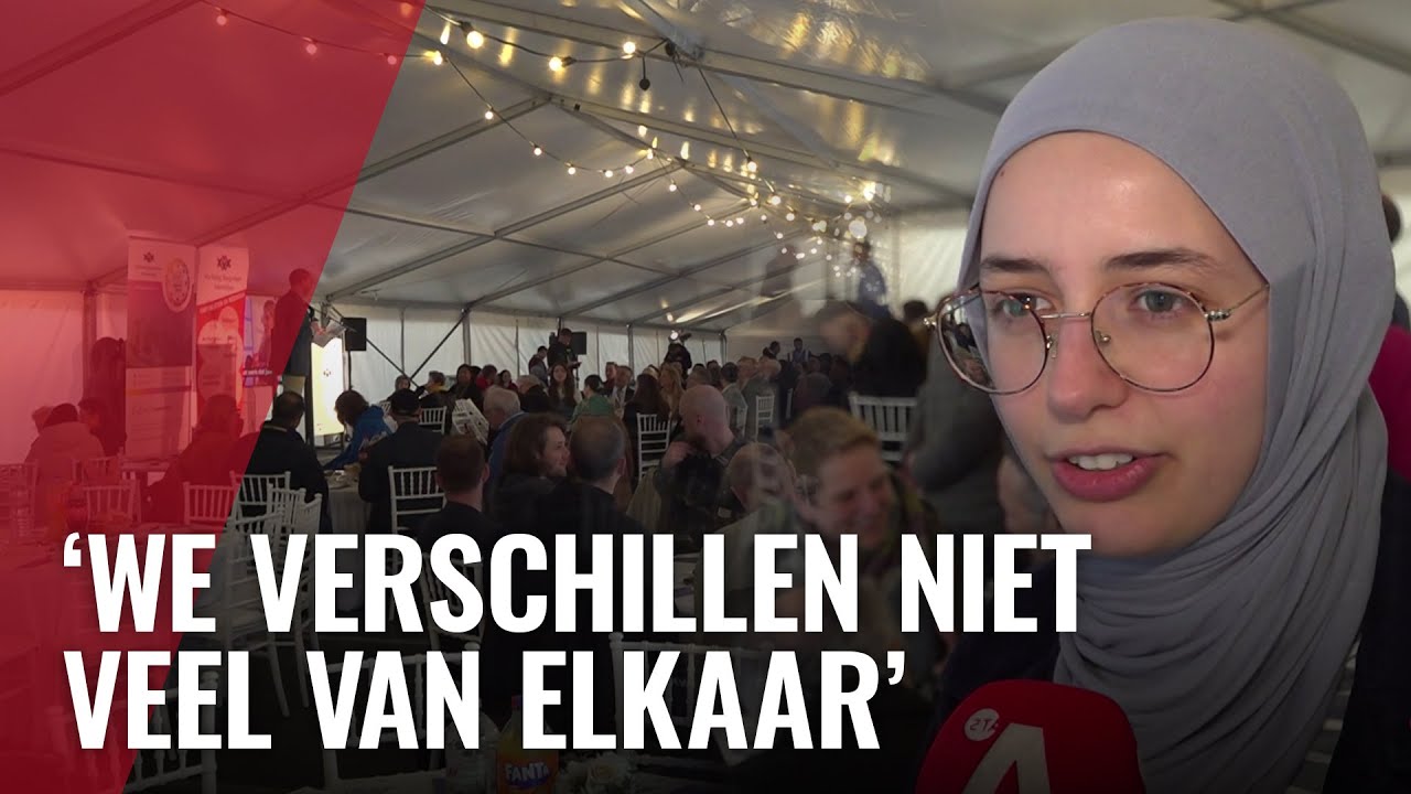 Grote iftar midden op de Dam