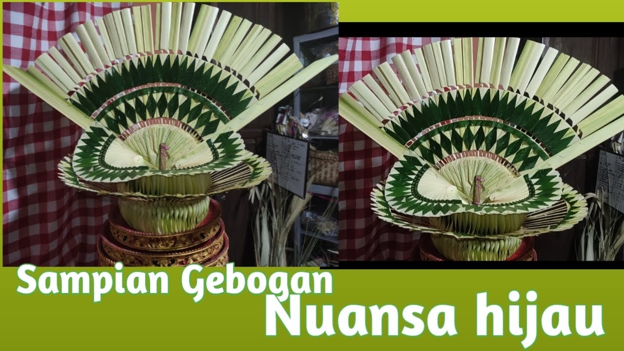 Membuat Dampian Gebogan nuansa hijau