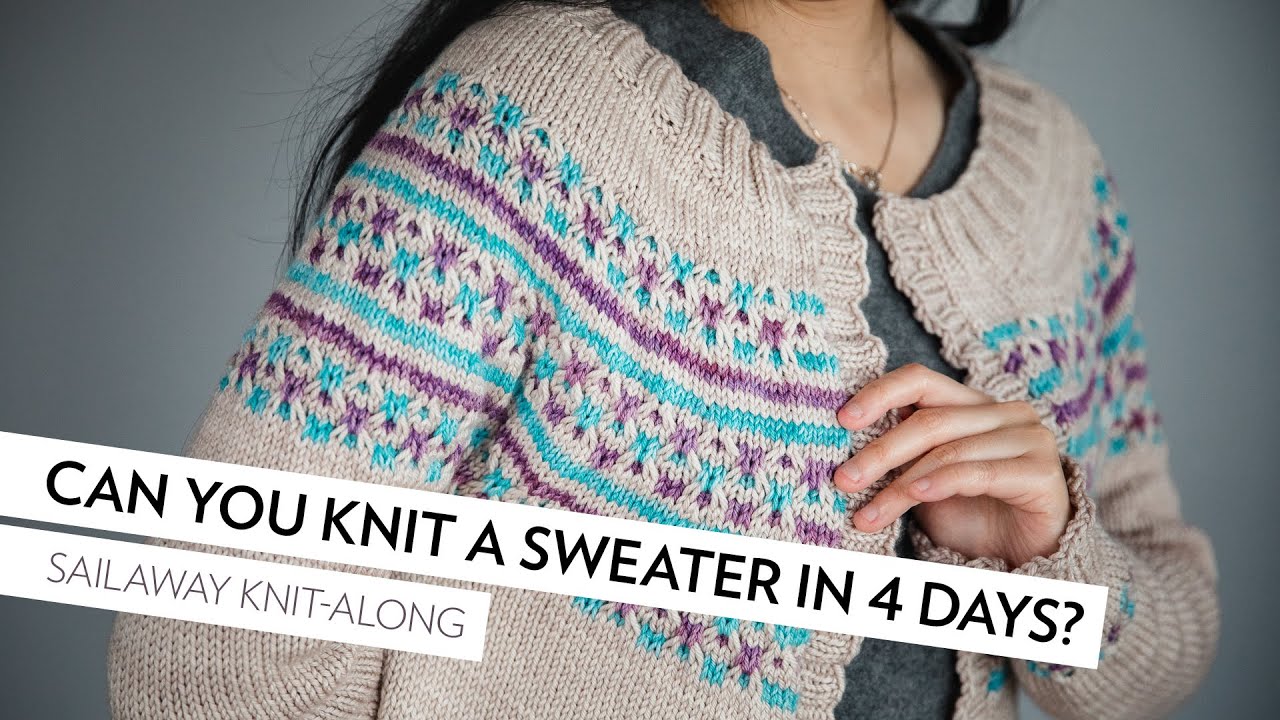 Knit a sweater in 4 days? Knitting the Sailaway Cardigan // Marie Greene's 4-Day Sweater Knit-Along