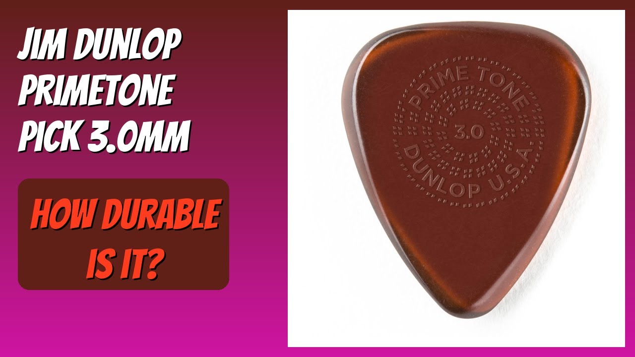 REVIEW (2026): Jim Dunlop Primetone Pick 3.0MM. Features