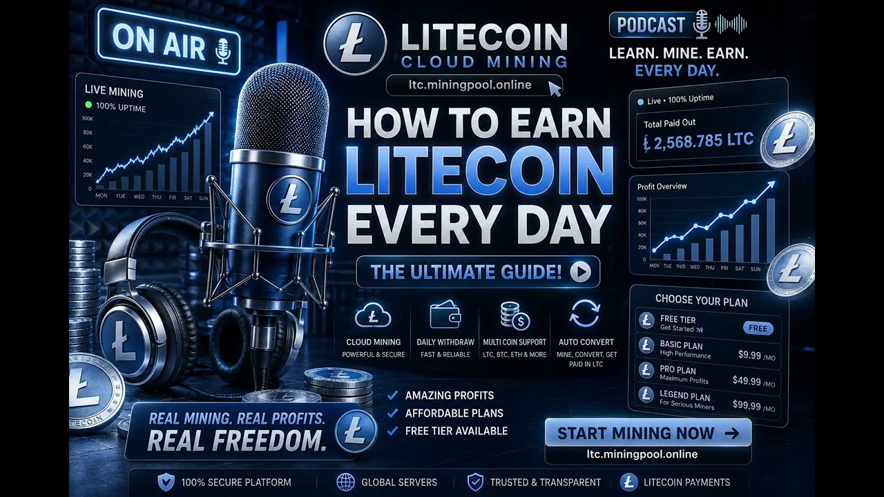 How to Mine Litecoin | LTC Cloud Mining | Earn Big | Easy And Free to Start - 2026 NEW