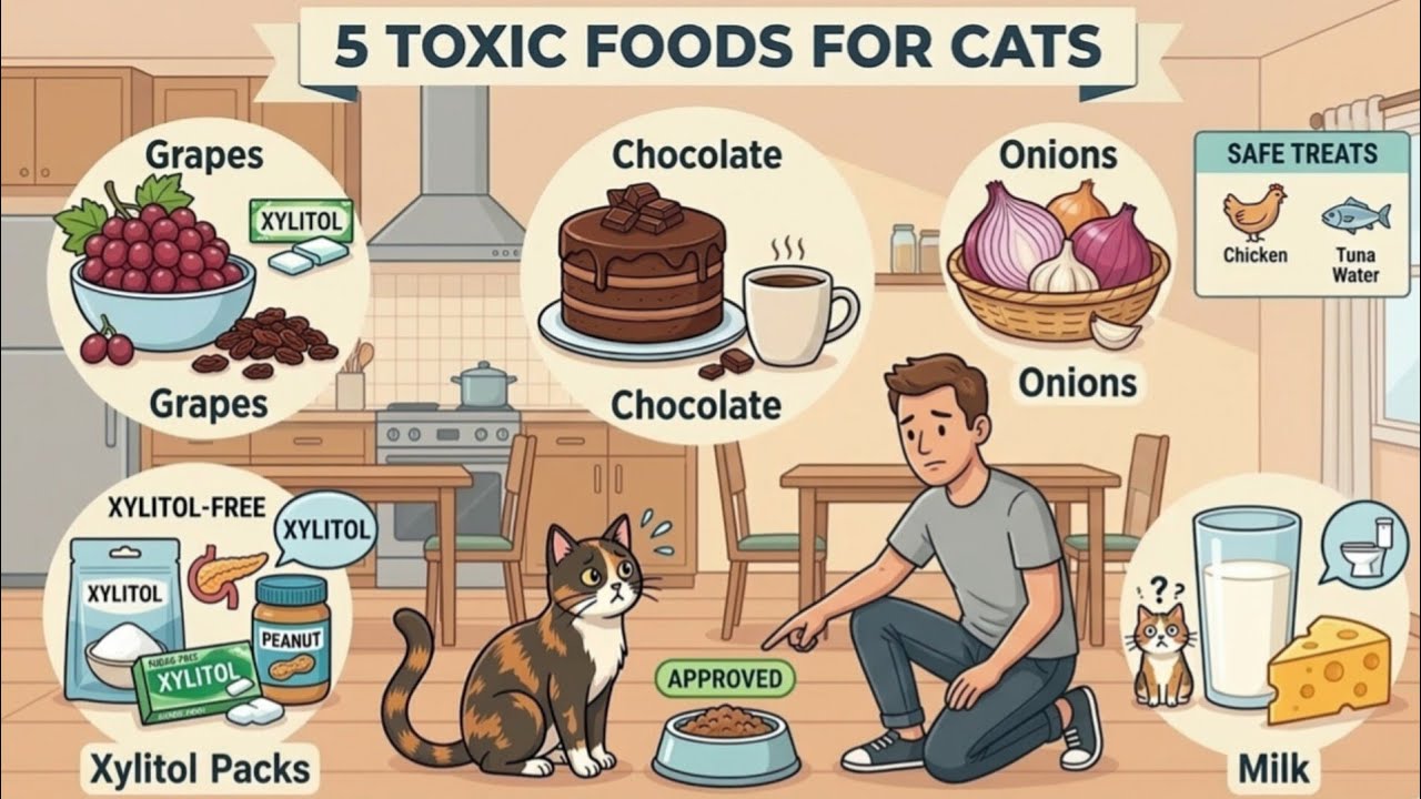 5 Toxic Foods for Cats