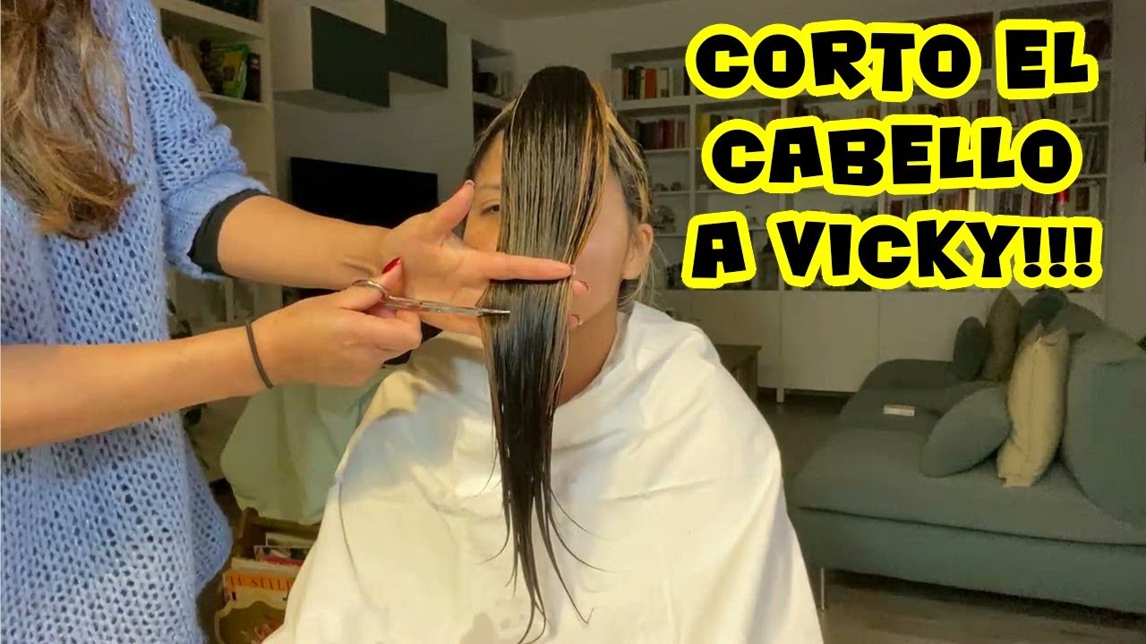 #126 – Corto el cabello a Vicky – Cortar cabello mujer – Una peruana en Italia