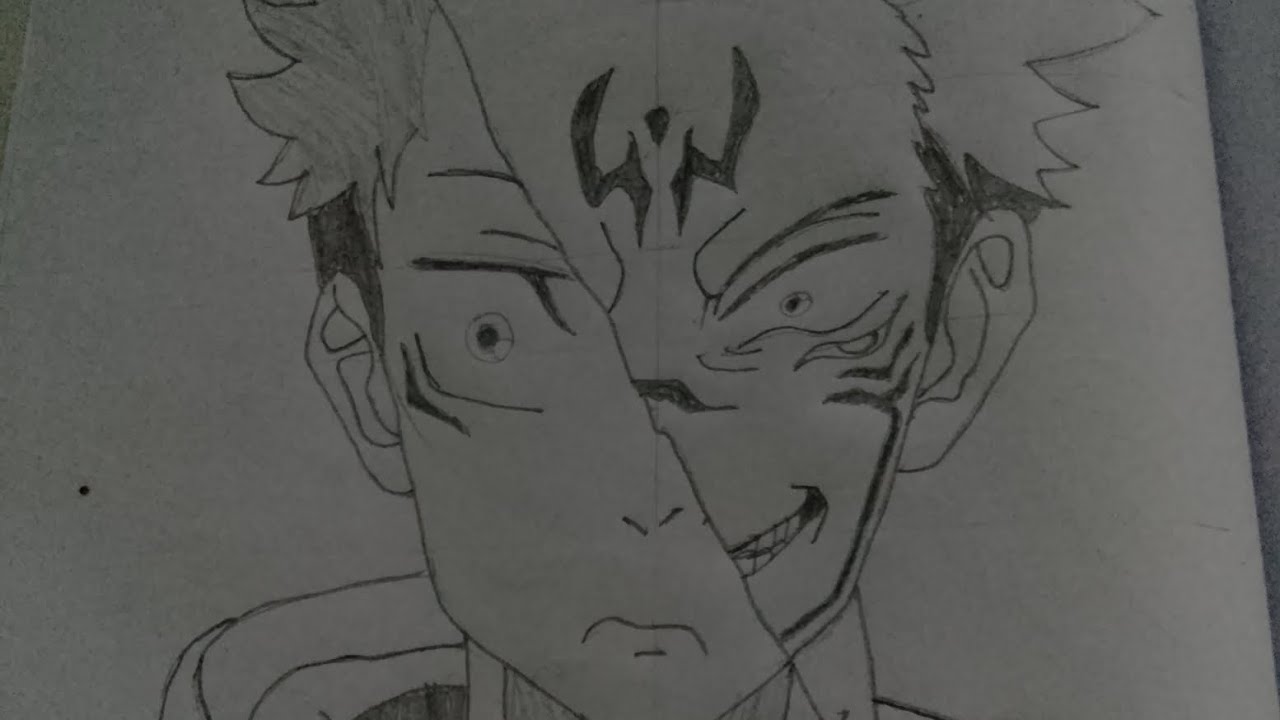 How to Draw SUKANA Step by Step|| from JUJUTSU KAISEN 