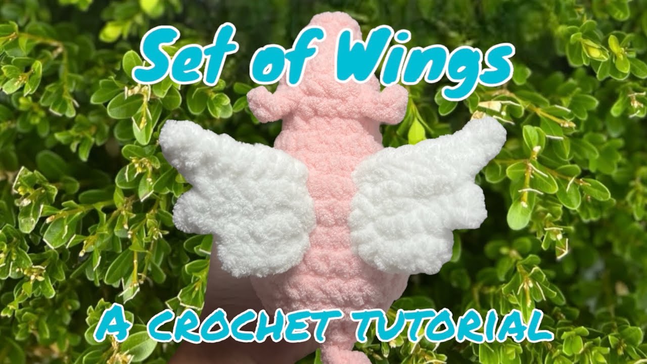 CROCHET WINGS FREE PATTERN - Crochet Wings Tutorial - Easy Crochet Wings
