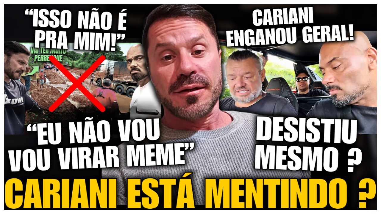INACREDITÁVEL! CARIANI FEZ A INTERNET DE TR0UXA ? ELE ESTÁ ENGANANDO GERAL SOBRE A TRANSAMAZÔNICA