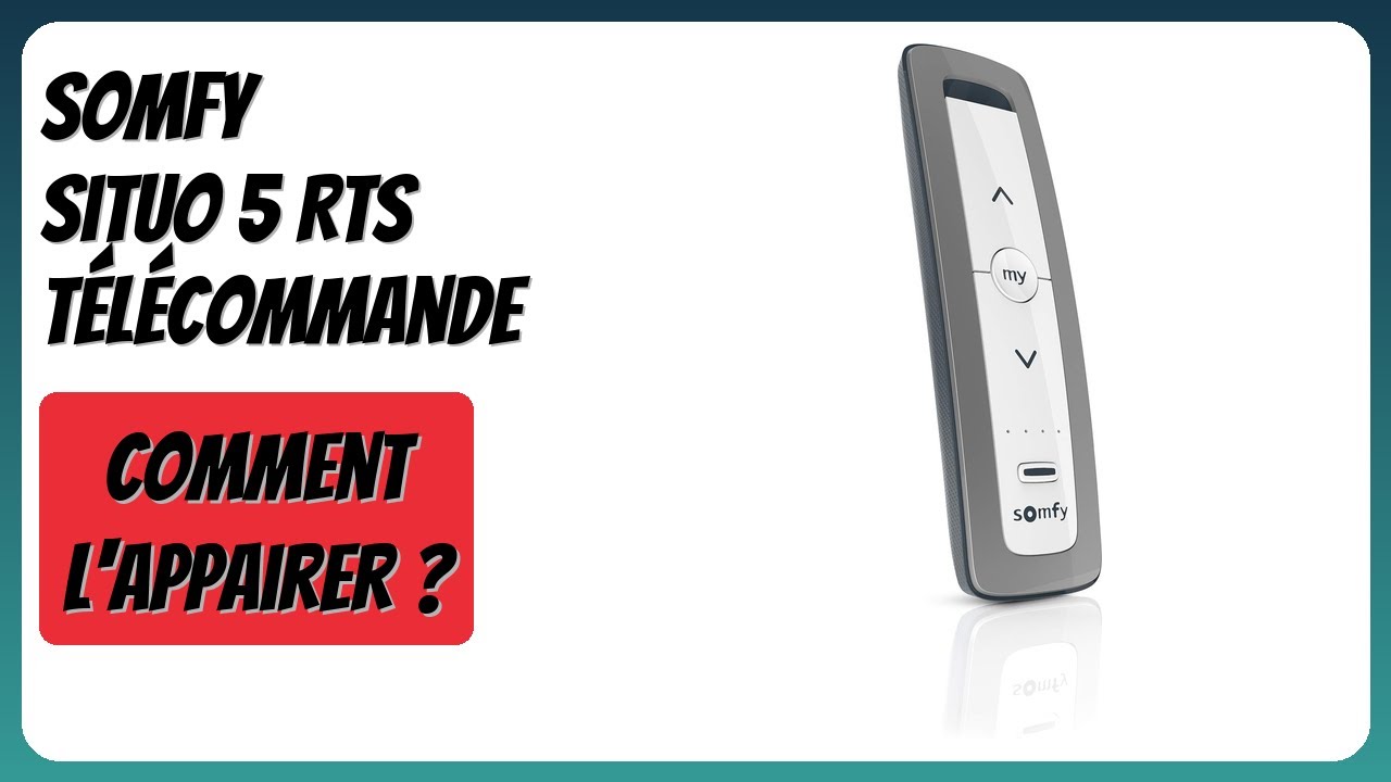 AVIS (2026) : Somfy Situo 5 RTS Télécommande. DÉTAILS
