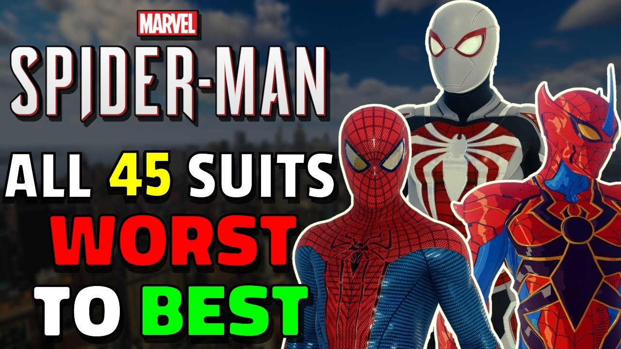 ALL 45 SUITS in Spider-Man PS4 Remastered Ranked WORST TO BEST | PlayStation 5